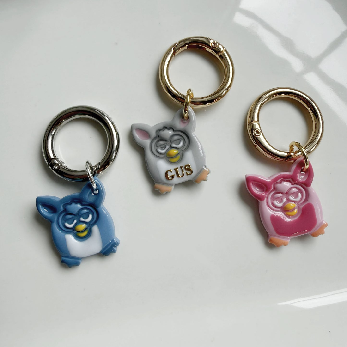 Furry Robot Pet Tag