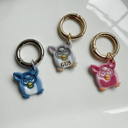 Furry Robot Pet Tag