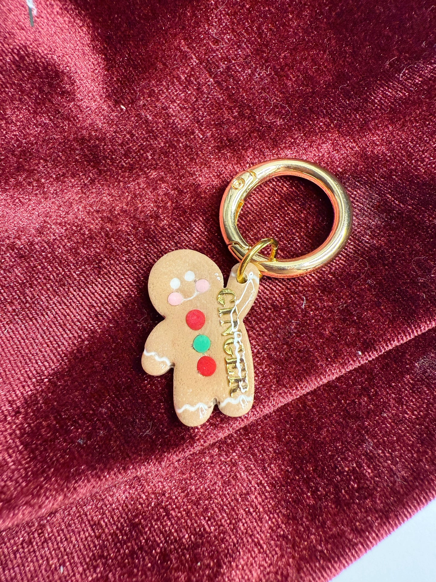 Gingerbread Man Pet Tag