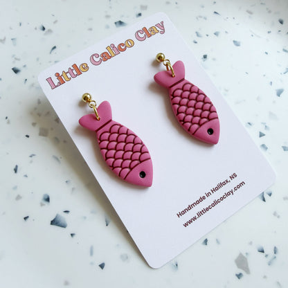 Monochrome Fish Dangles