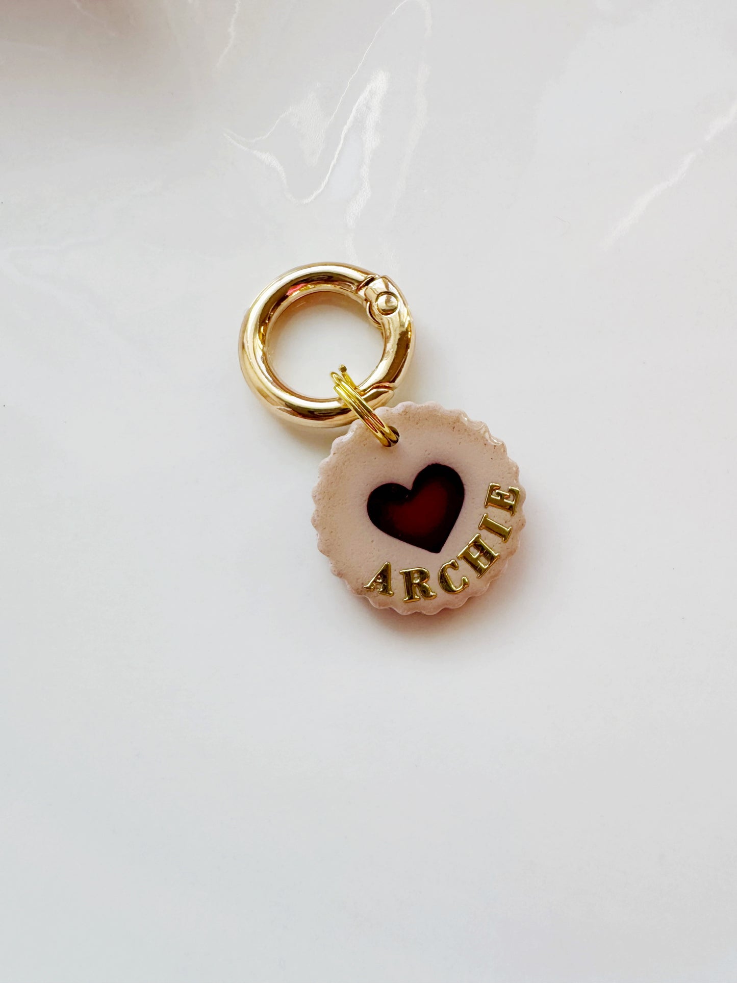 Heart Cookie Pet Tag