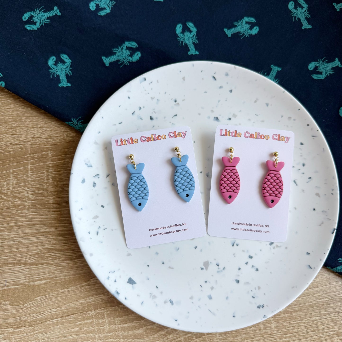 Monochrome Fish Dangles