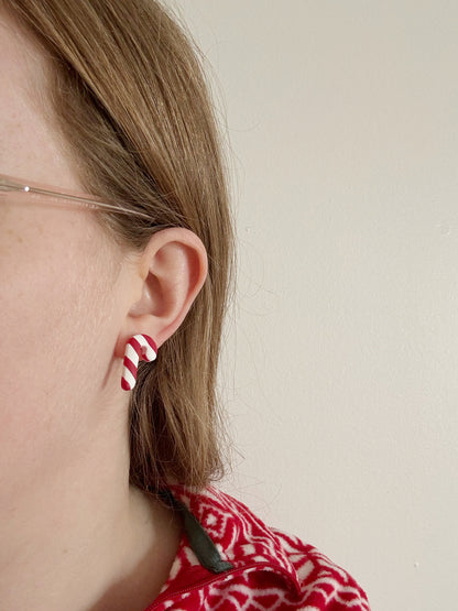 Candy Cane Studs