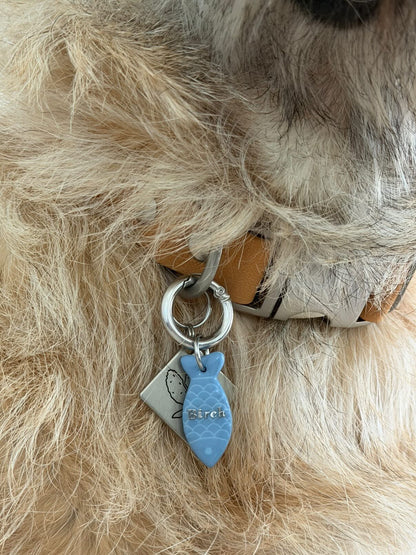 Monochrome Fish Pet Tag