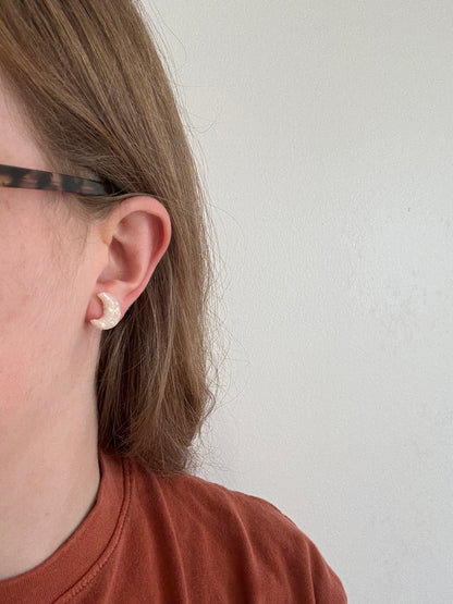Opal Moon Studs