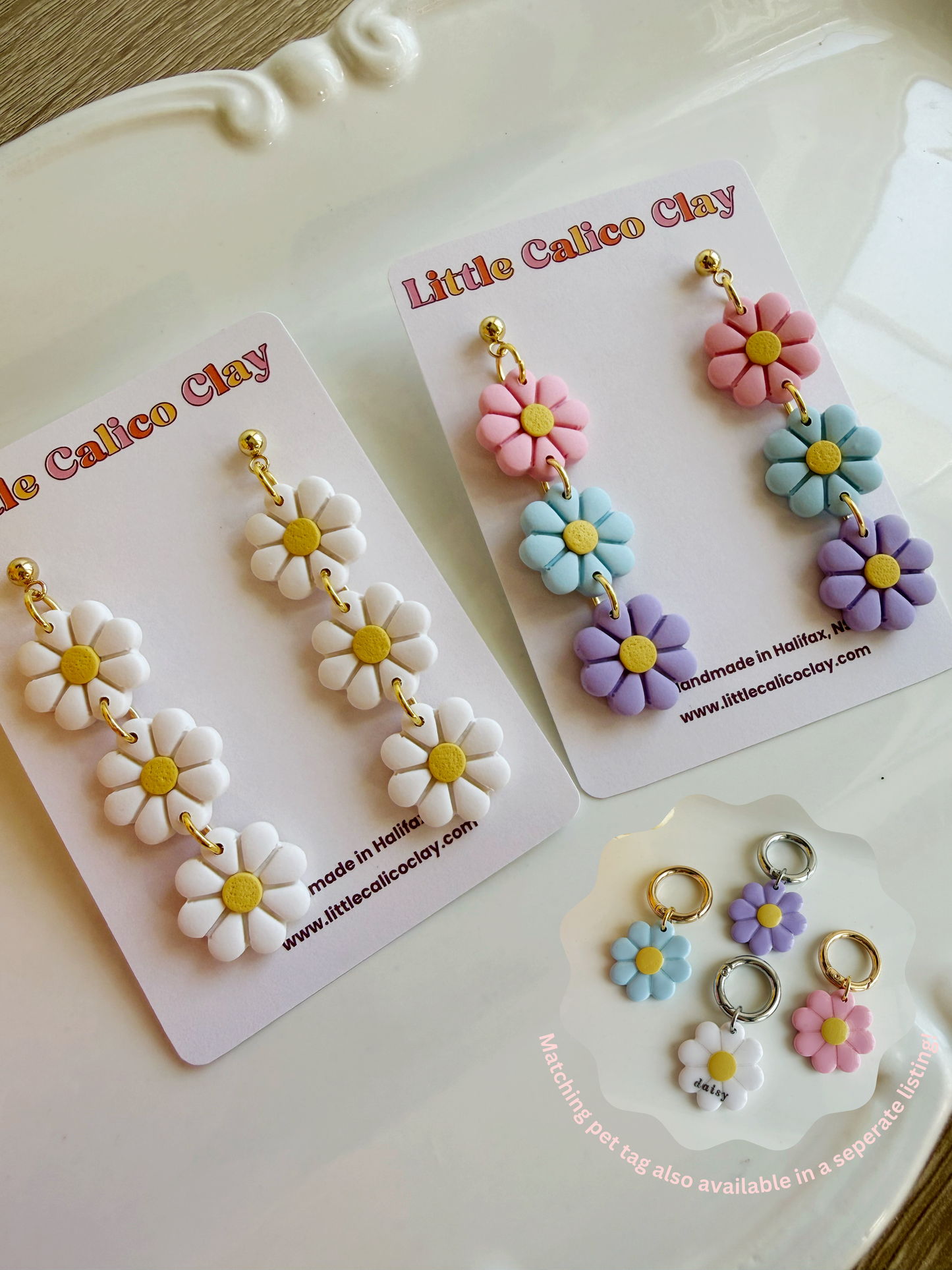 Triple Daisy Dangles