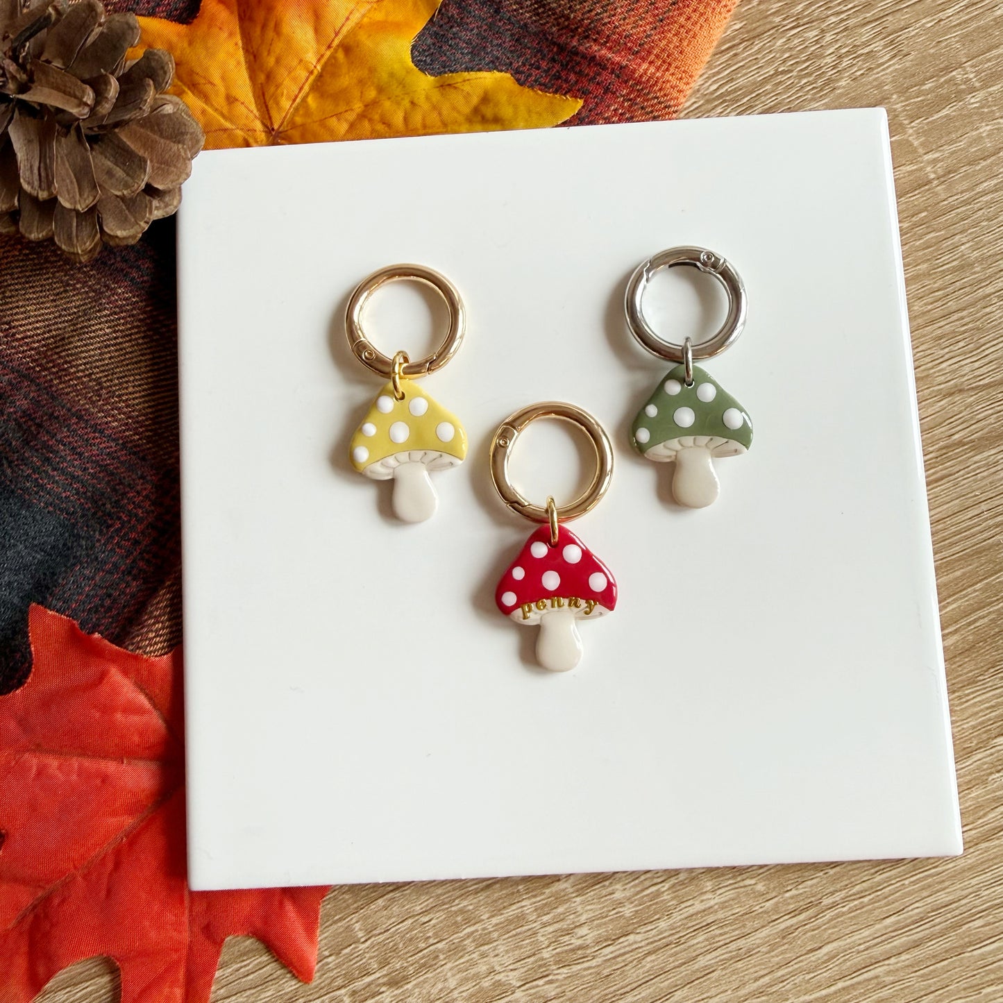 Mushroom Pet Tag
