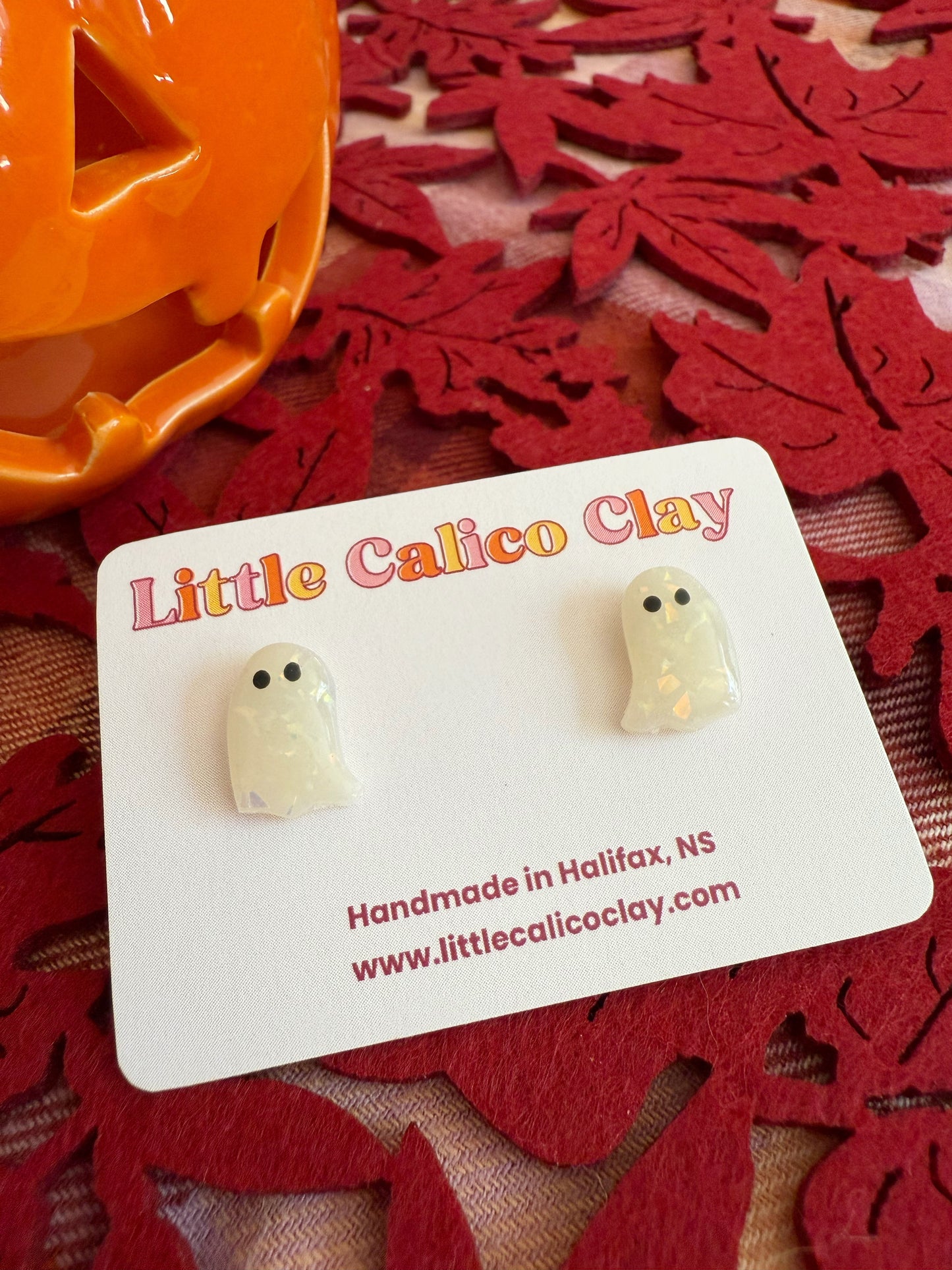 Mirrored Ghost Studs