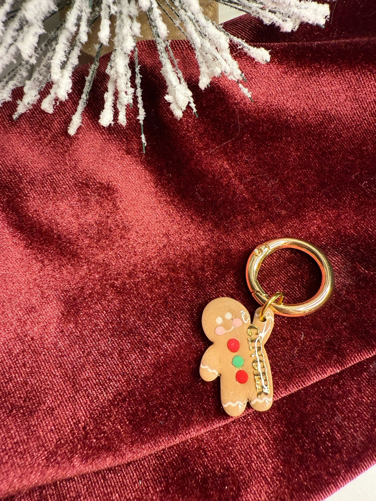 Gingerbread Man Pet Tag