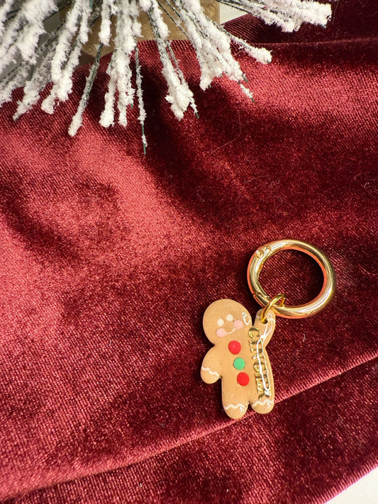 Gingerbread Man Pet Tag