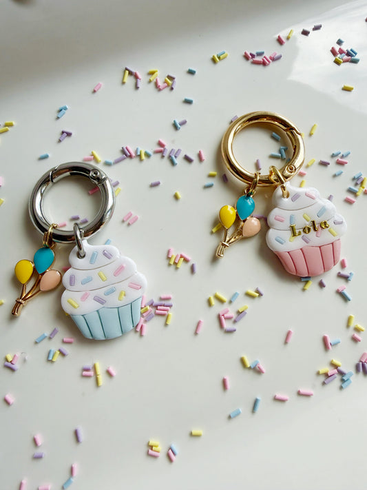 Birthday Cupcake Pet Tag