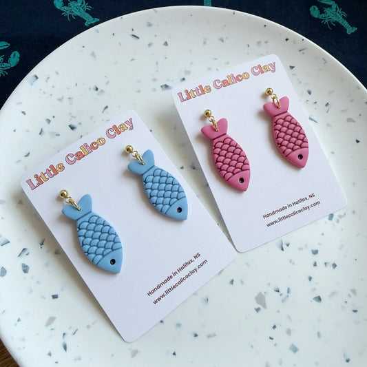 Monochrome Fish Dangles