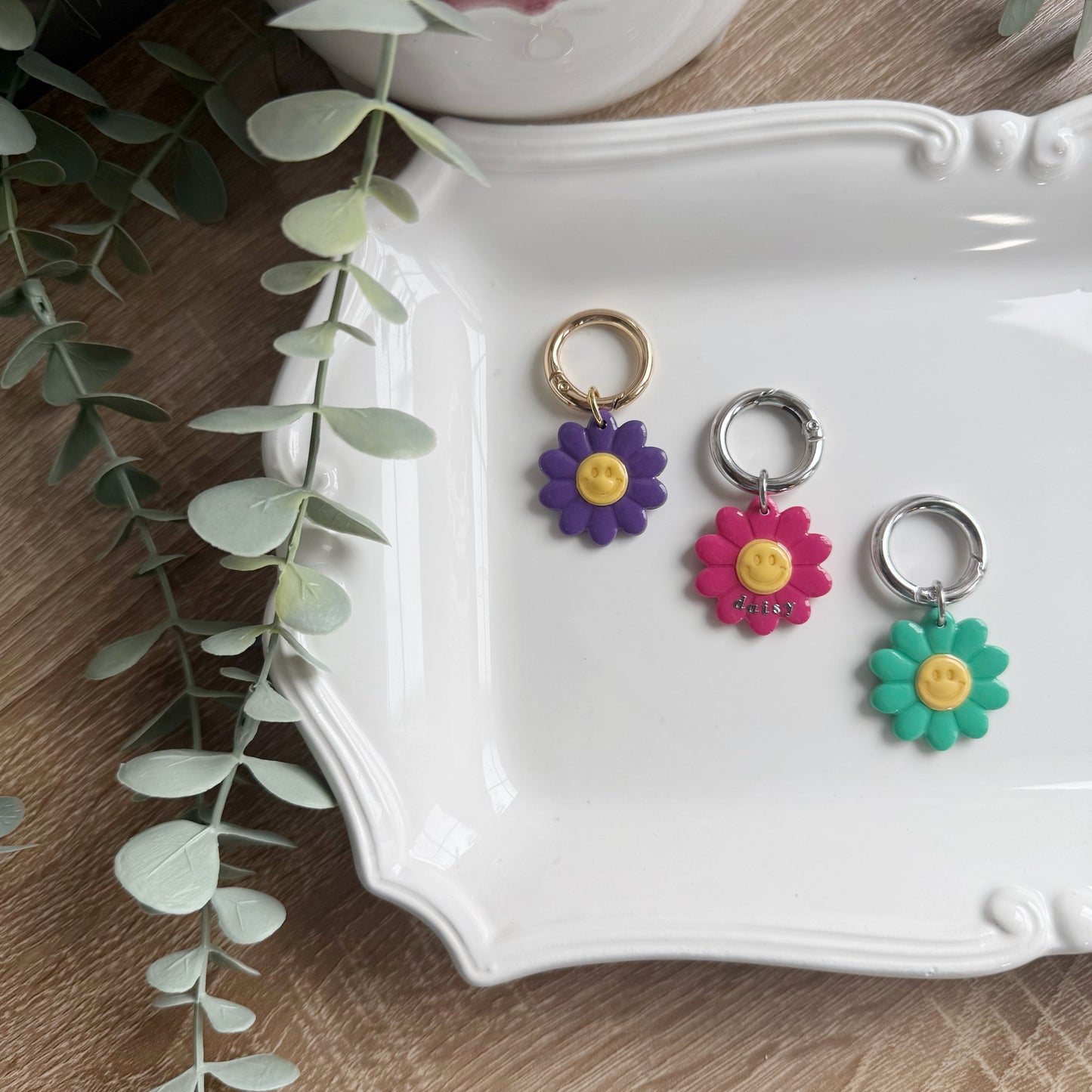 Retro Daisy Pet Tag
