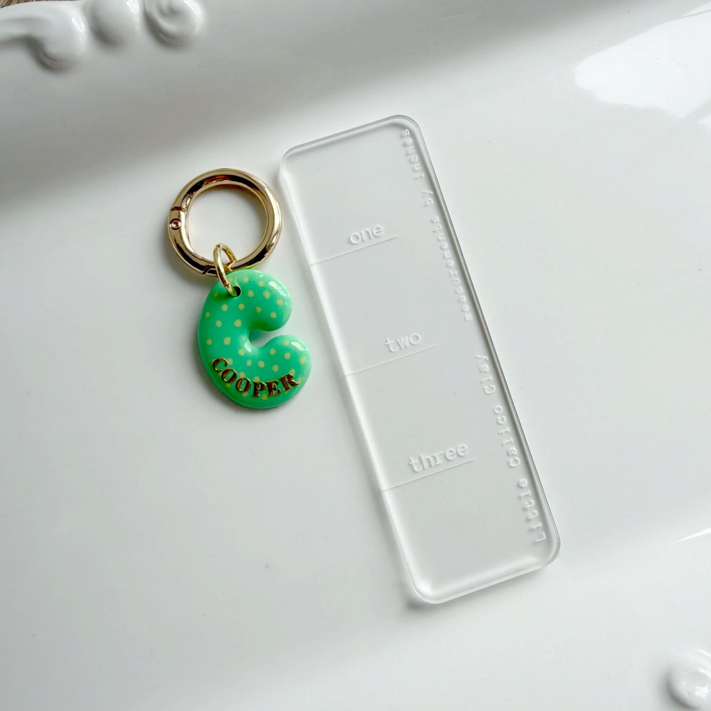 Bubble Letter Pet Tag
