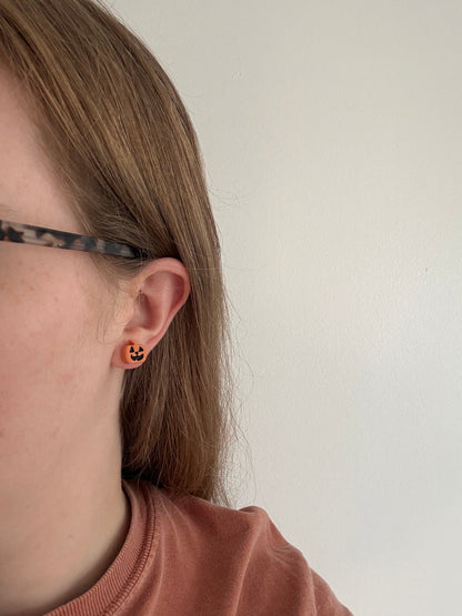 Jack-o-Lantern Studs