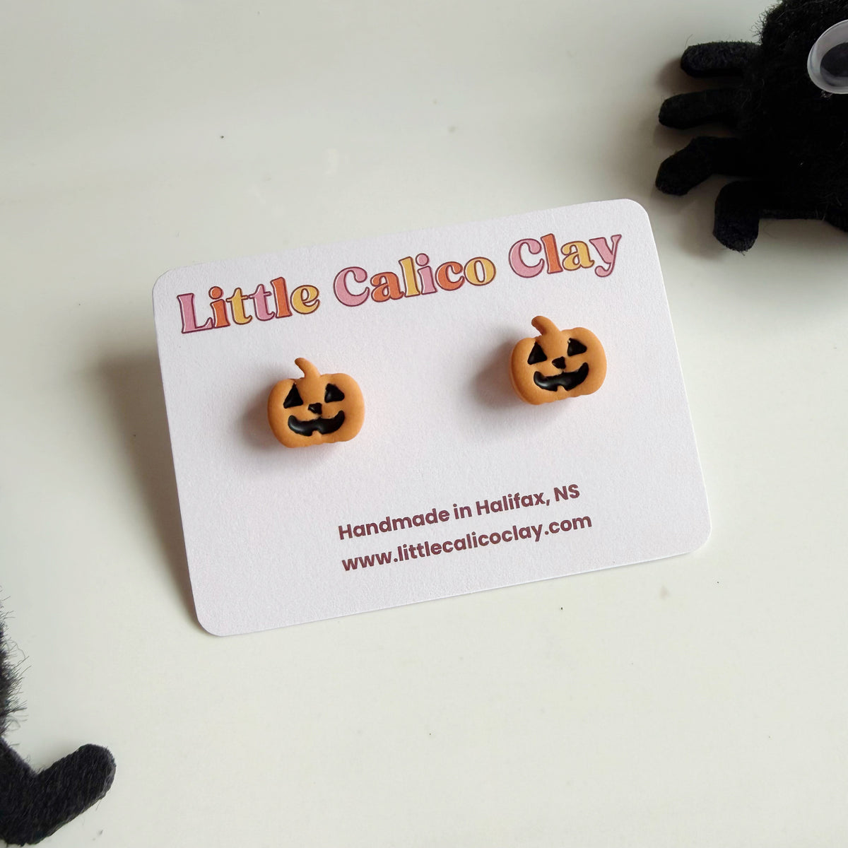 Jack-o-Lantern Studs