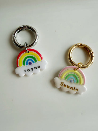 Rainbow + Cloud Pet Tag