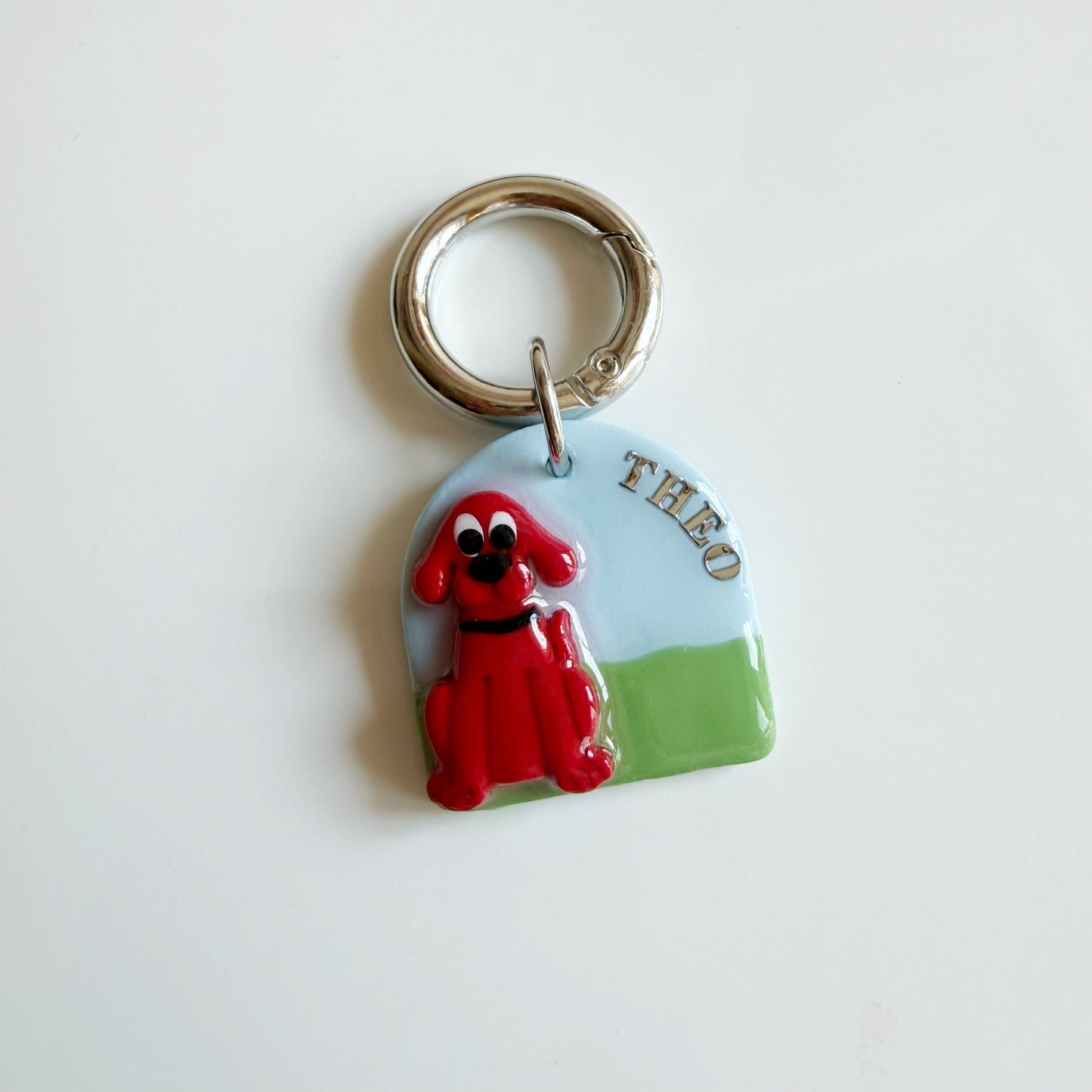 Red Dog Pet Tag