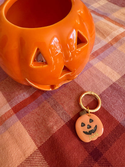Jack-O-Lantern Pet Tag