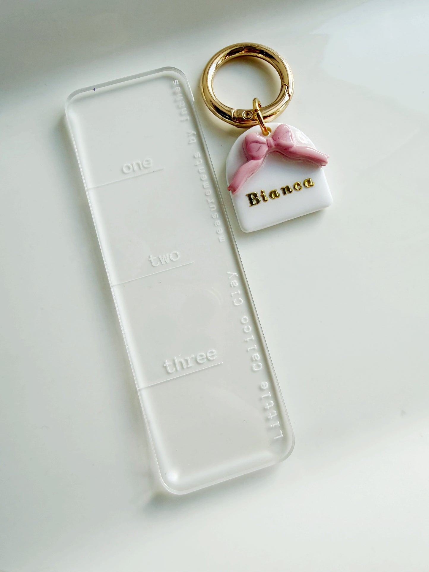 Coquette Bow Arch Pet Tag