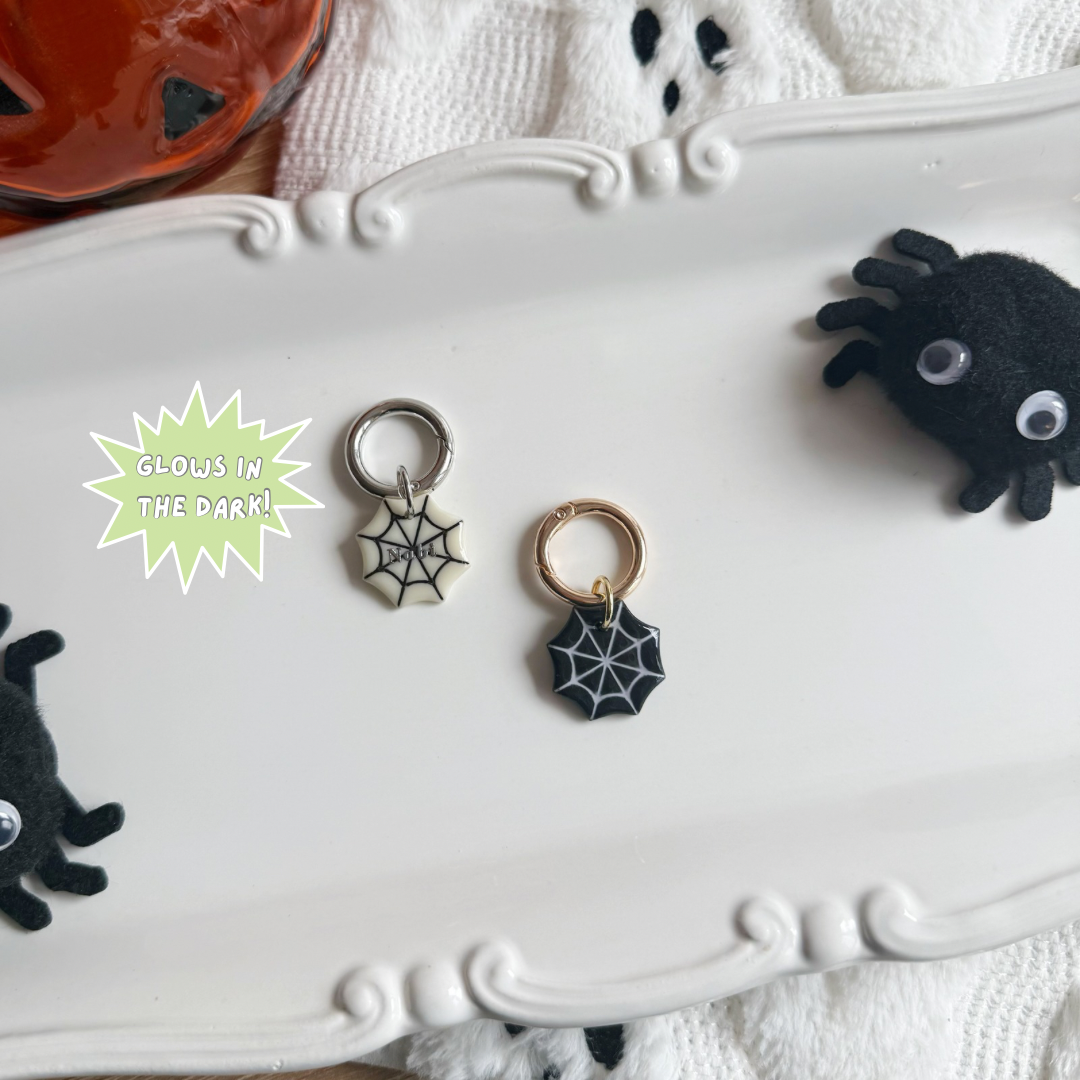 Spider Web Pet Tag
