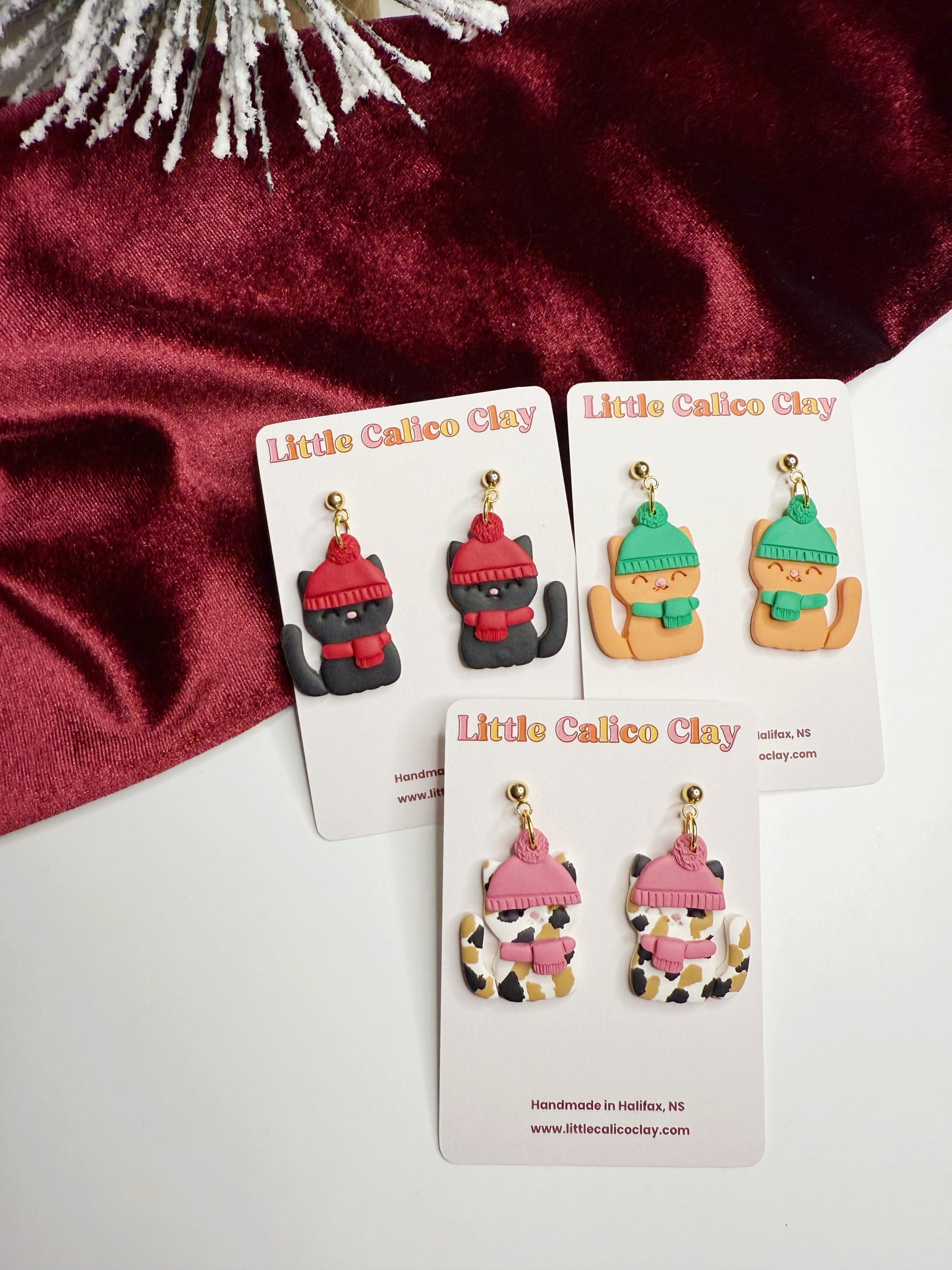 Winter Kitty Dangles