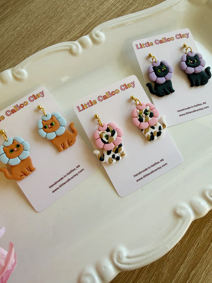 Flower Cat Dangles