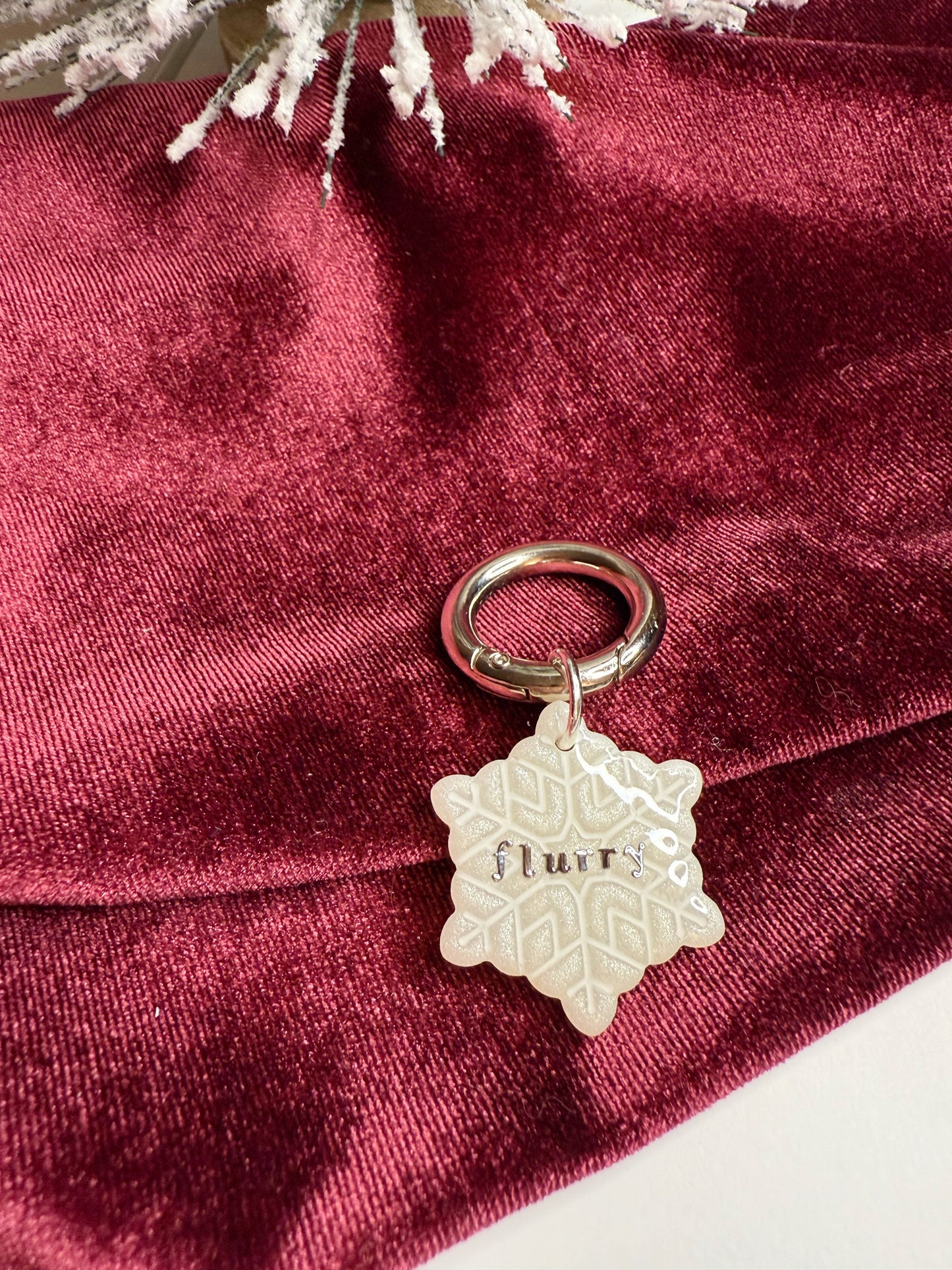 Snowflake Pet Tag