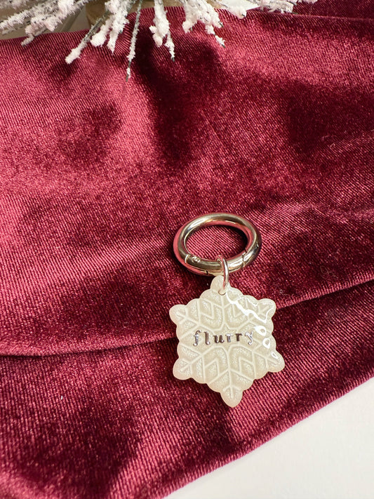 Snowflake Pet Tag