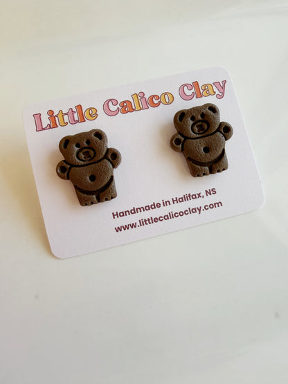 Teddy Cookie Studs