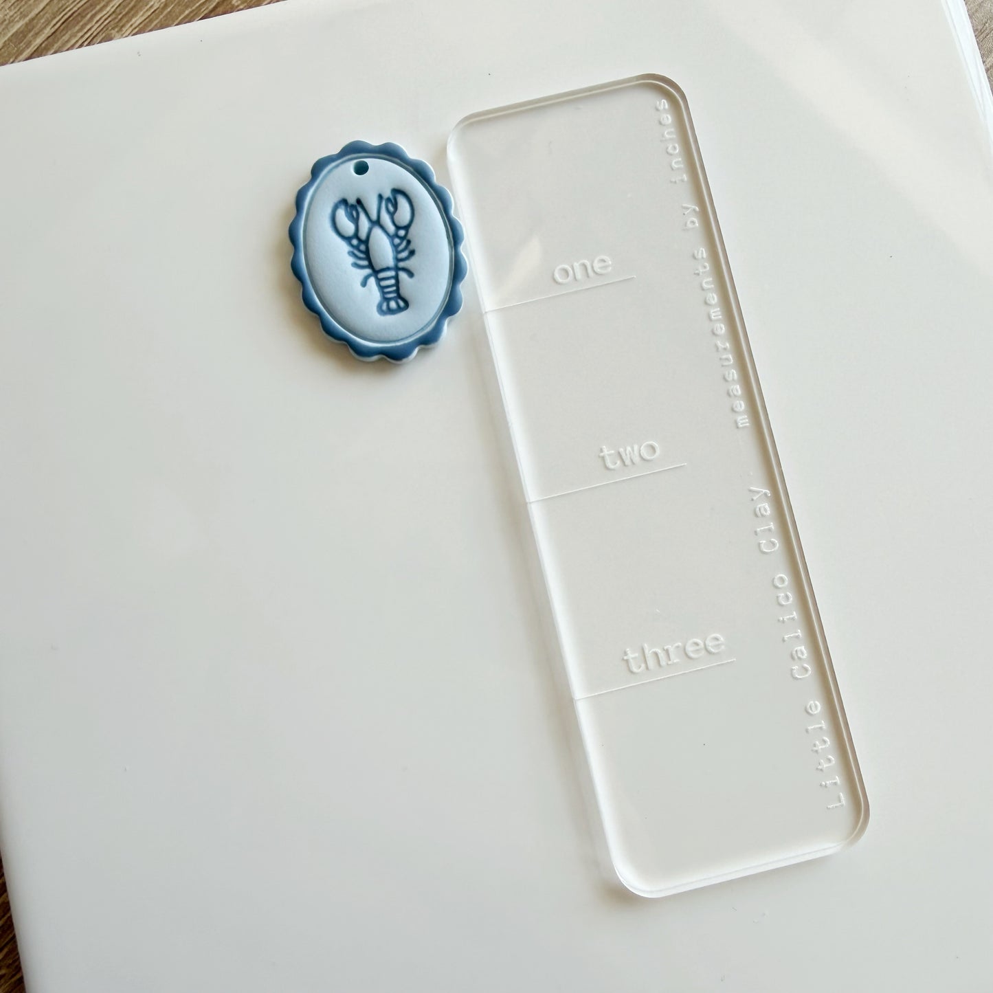 Monochrome Lobster Pet Tag