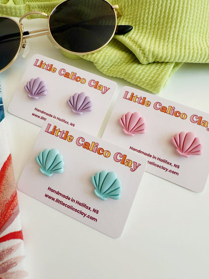Seashell Studs