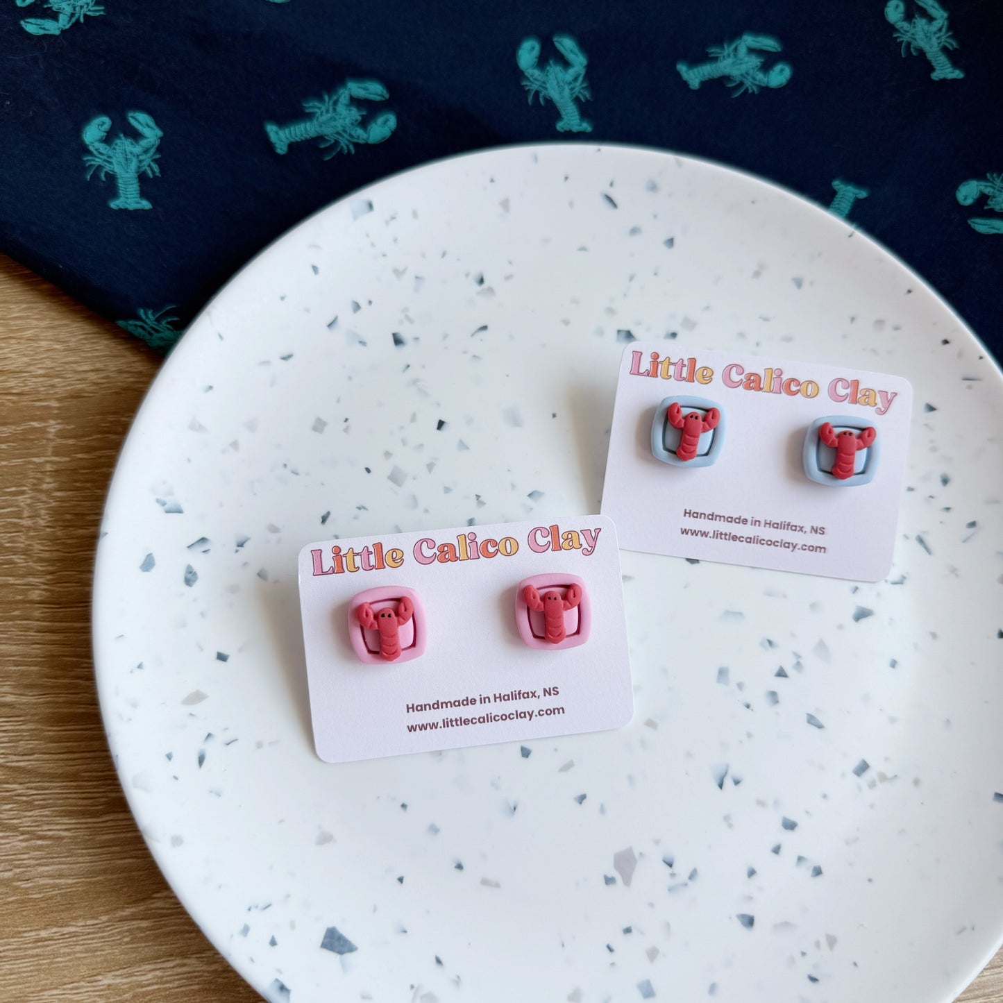 Lobster Bordered Studs
