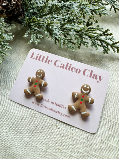 Gingerbread Man Studs