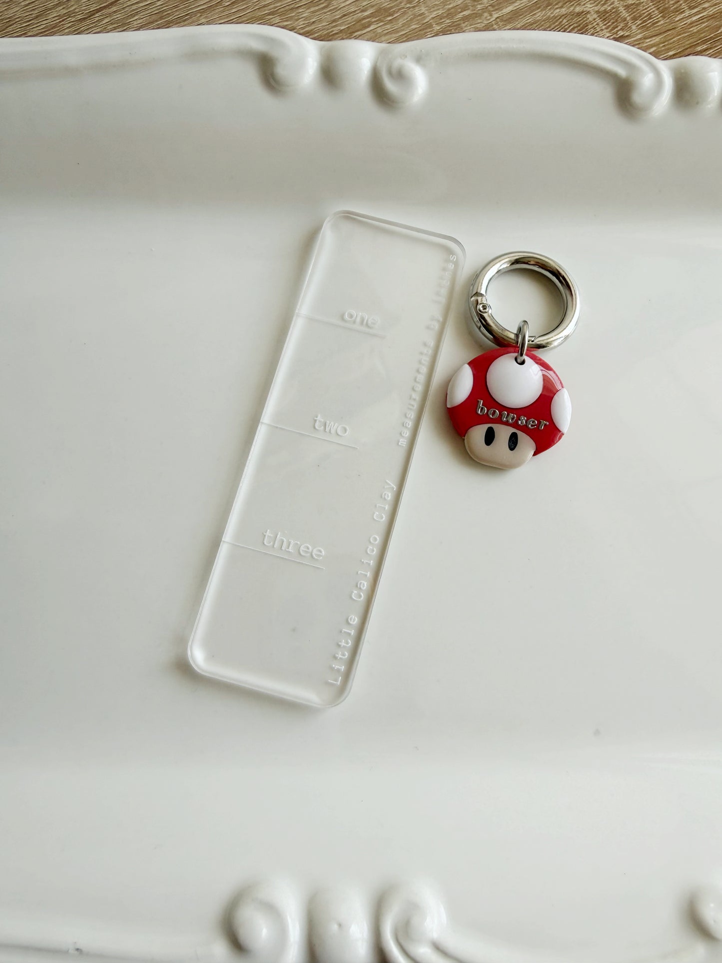 Mushroom and Star Pet Tag