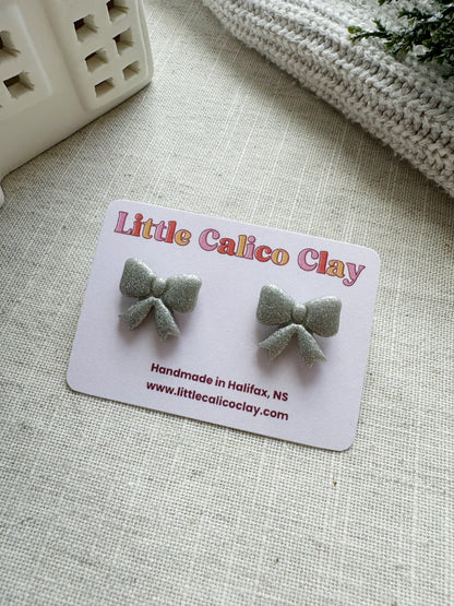 Holiday Bow Studs