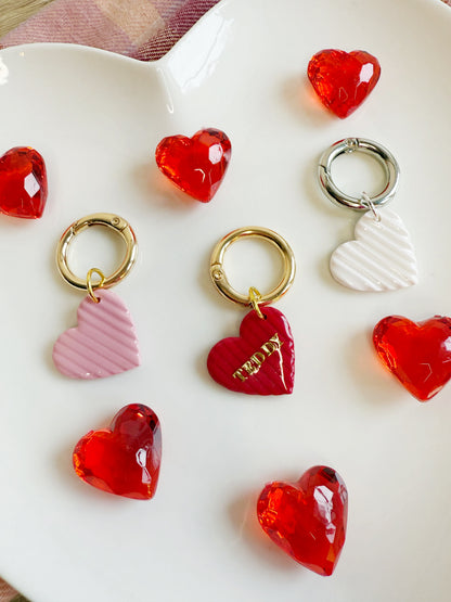 Corded Heart Pet Tag