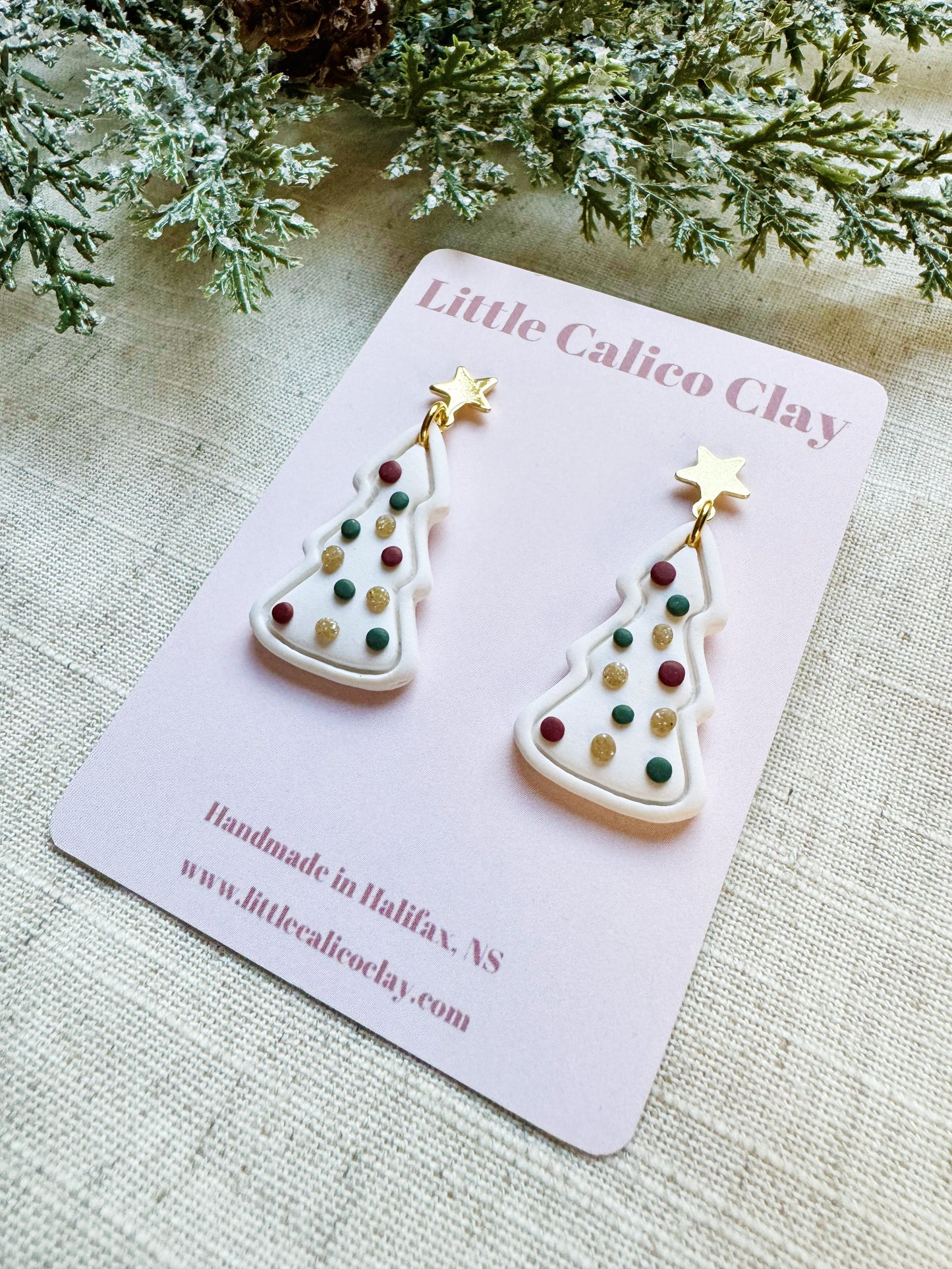 White Christmas Tree Dangles