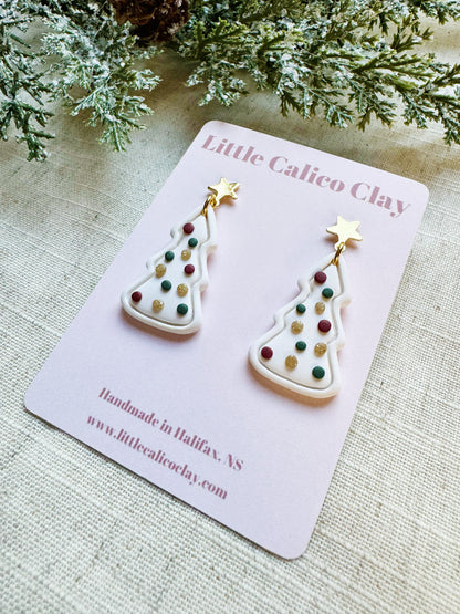 White Christmas Tree Dangles