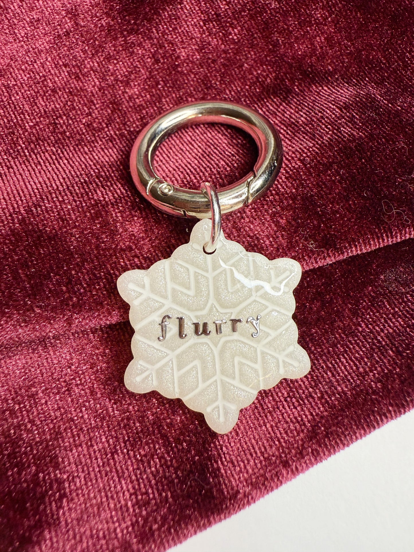 Snowflake Pet Tag