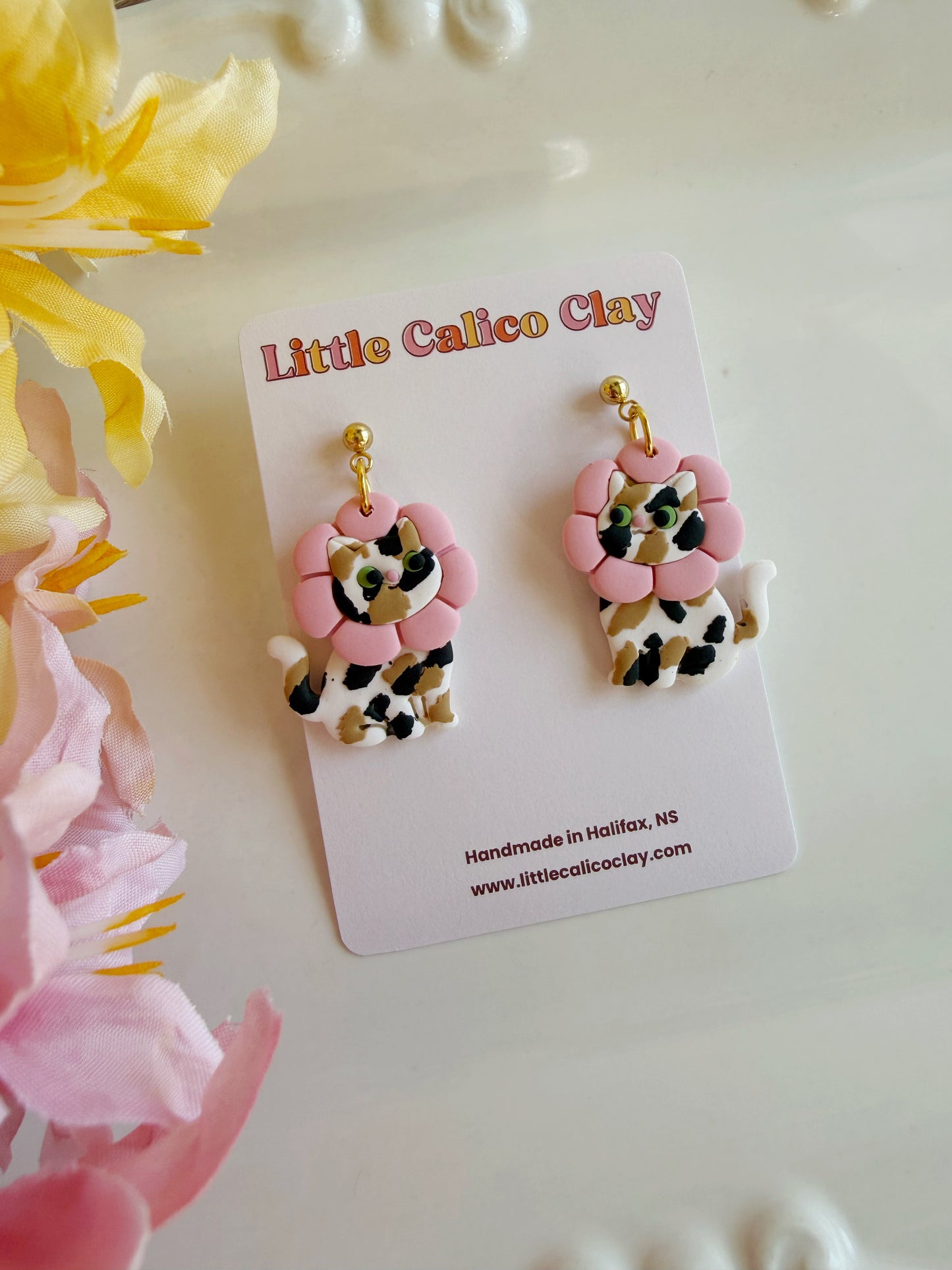 Flower Cat Dangles