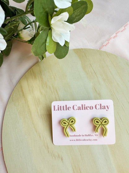 Embossed Bow Studs