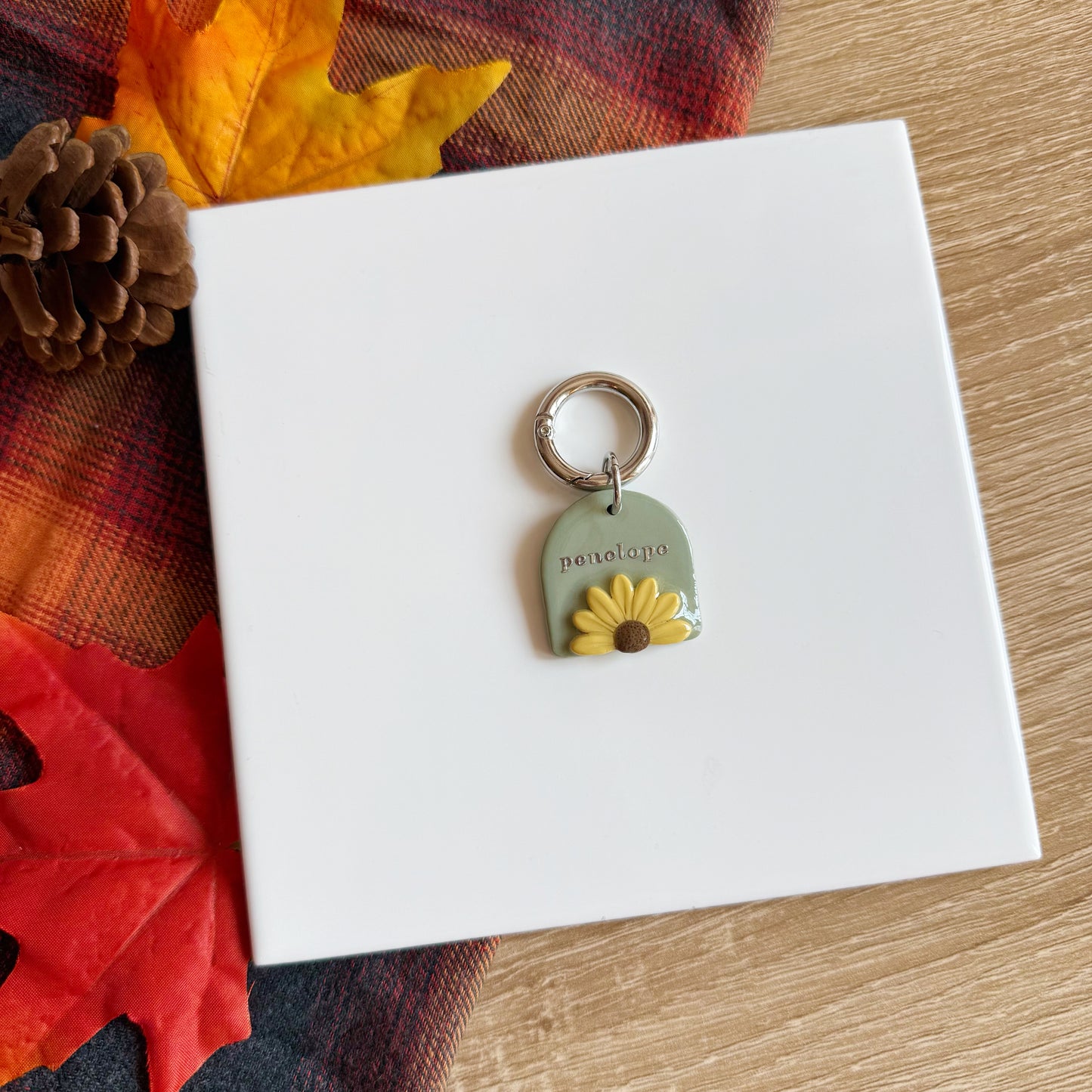 Sunflower Pet Tag