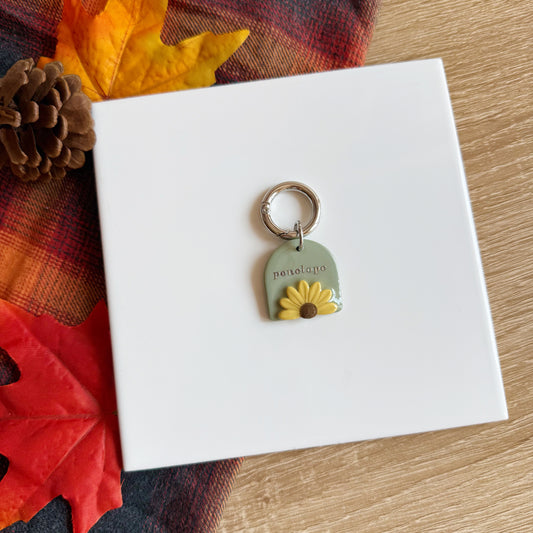Sunflower Pet Tag