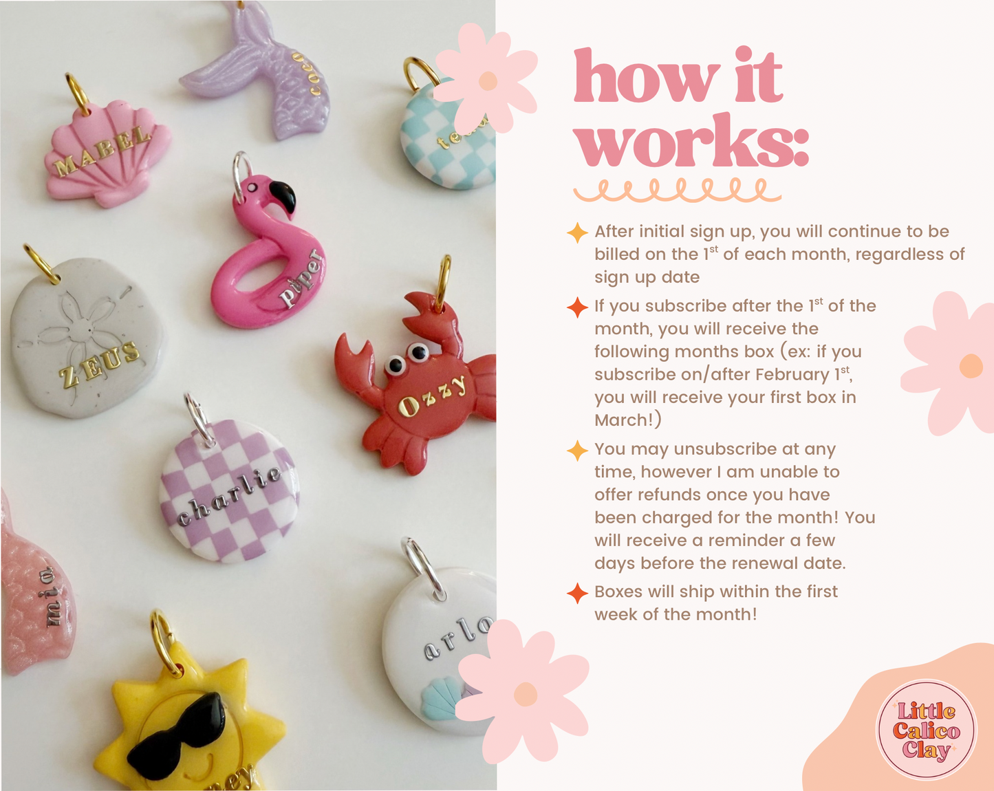 CALICO CLUB - Monthly Mystery Matching Pet Tag + Earrings