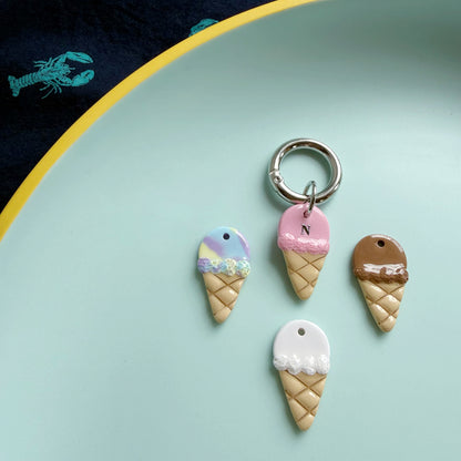 Ice Cream Cone Pet Tag