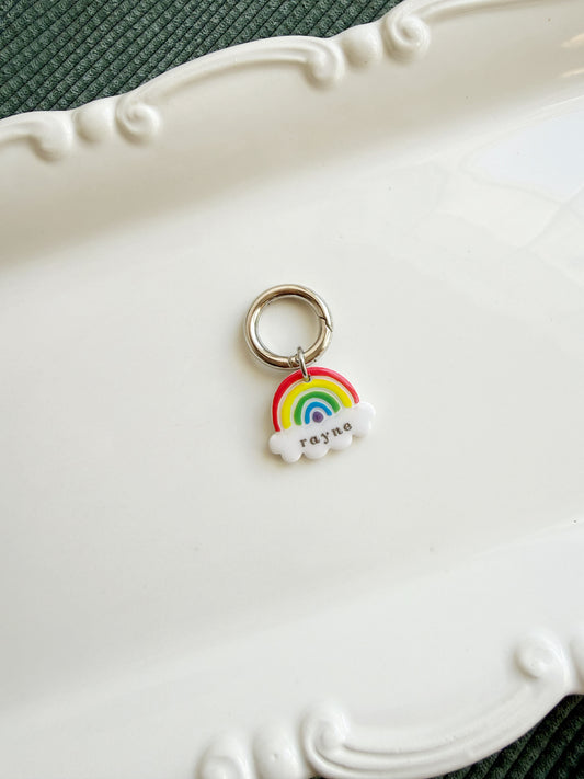 Rainbow + Cloud Pet Tag