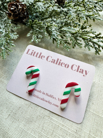 Candy Cane Studs