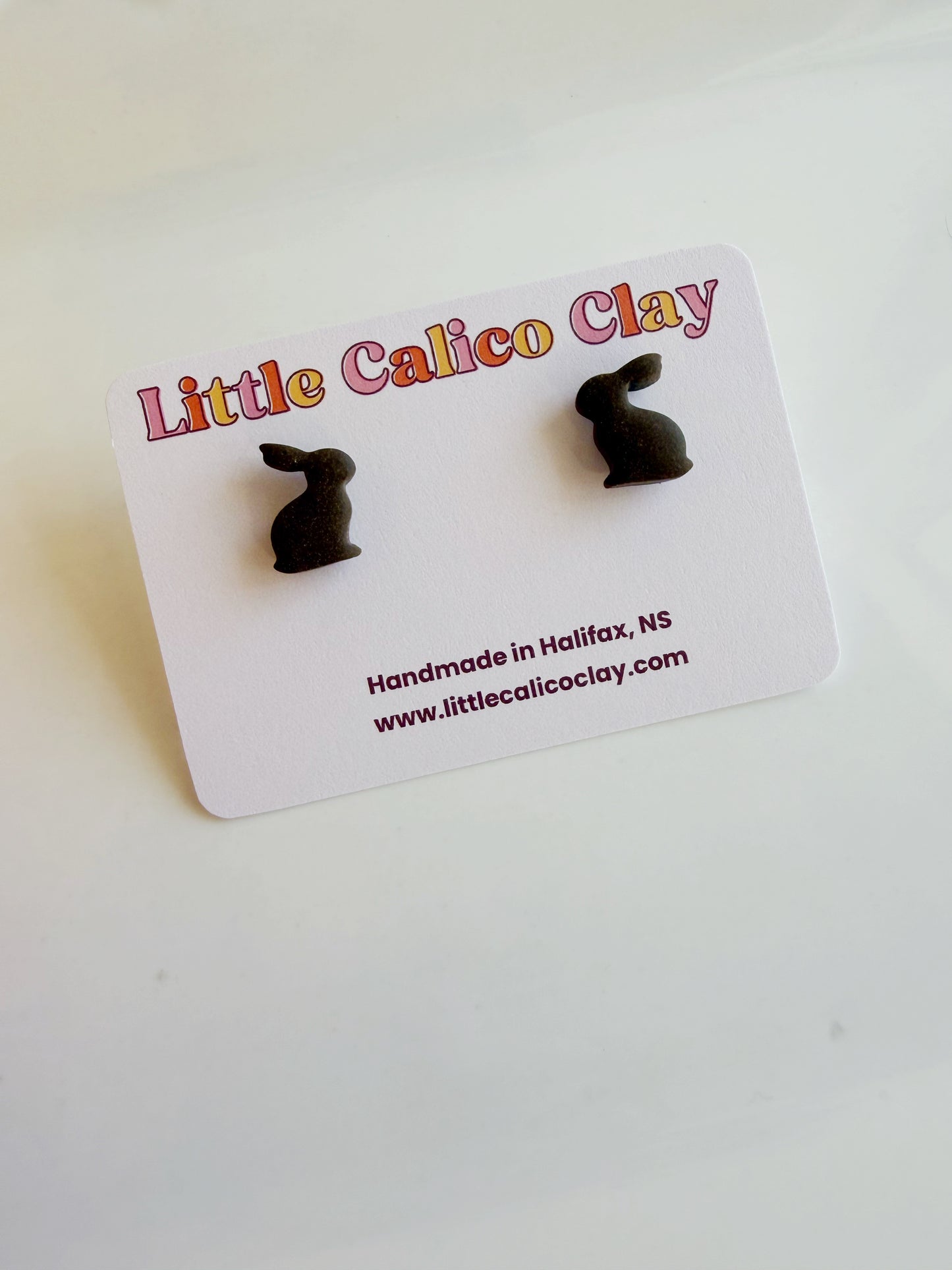 Chocolate Bunny Studs