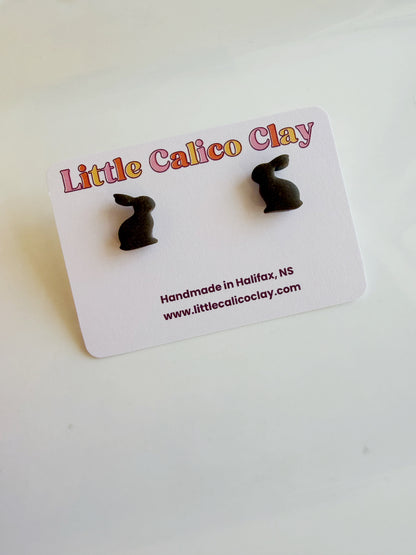 Chocolate Bunny Studs